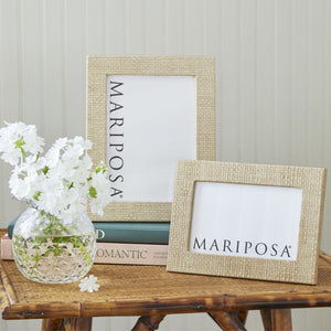 Mariposa Coconut Grove Faux Grasscloth 5x7 Frame