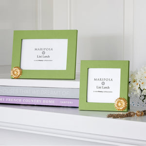 Mariposa Flower Meadow Green 4x6 Frame