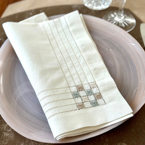 Bodrum Linens Cornermark - Linen Napkins - Set of 4