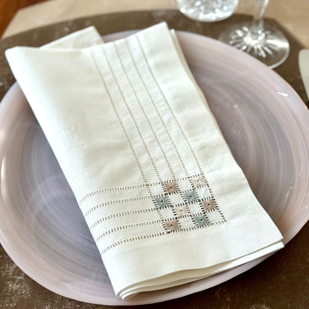 Bodrum Linens Cornermark - Linen Napkins - Set of 4