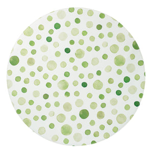 Bodrum Linens Dots 15" Round Mat - Easy Care Placemats - Set of 4