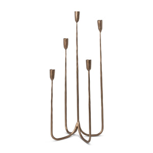 Park Hill Collection Forged Iron Candelabra, Tall