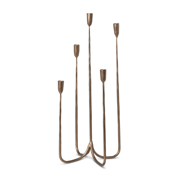 Load image into Gallery viewer, Park Hill Collection Forged Iron Candelabra, Tall
