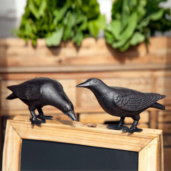 Load image into Gallery viewer, Park Hill Collection Cast Iron Crows, Set of 2
