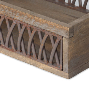 Park Hill Collection Iron Lattice Garden Trug