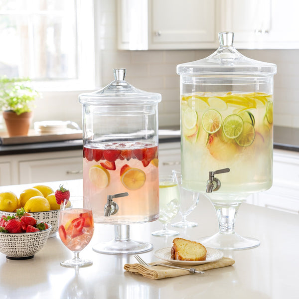 Load image into Gallery viewer, Park Hill Collection Sleek Crystal Beverage Dispenser, 8qt.
