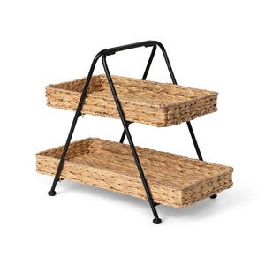 Park Hill Collection 2-Tiered Water Hyacinth Server