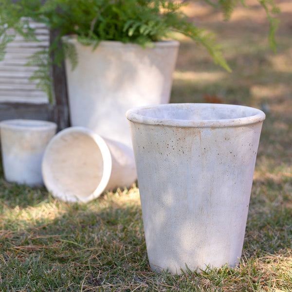 Load image into Gallery viewer, Park Hill Collection Distressed Concrete Tall Planter, Medium
