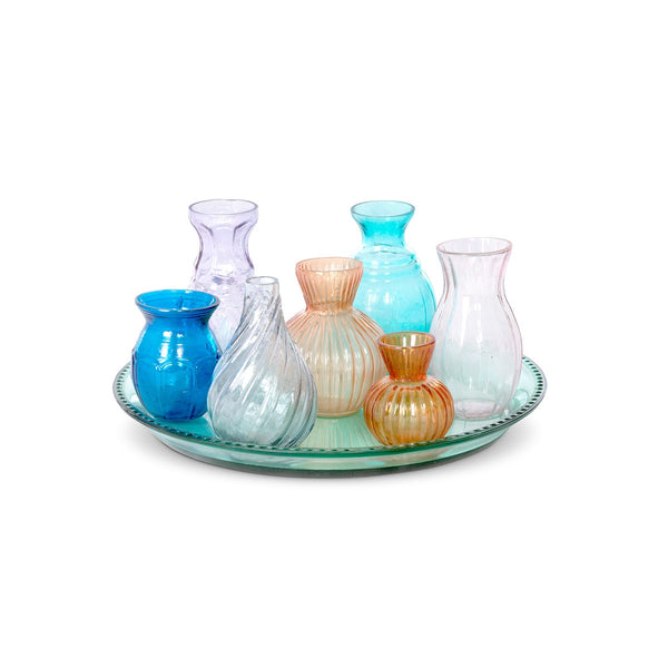 Load image into Gallery viewer, Park Hill Collection Arc-en-Ciel Vase Collection, Large, Set of 7 Vases with Tray
