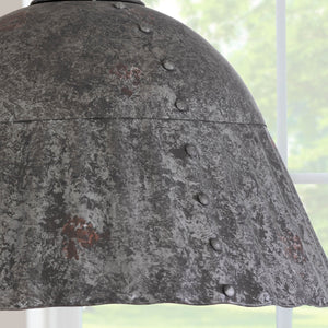 Park Hill Collection Fluted Galvanized Pendant Light Fixture