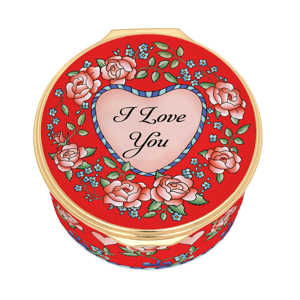 Load image into Gallery viewer, Halcyon Days &quot;I Love You&quot; Enamel Box
