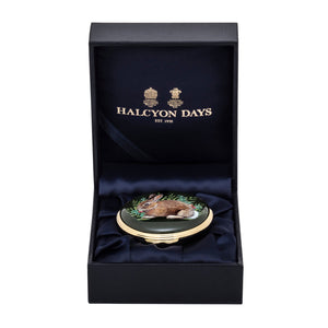 Halcyon Days "Woodland Wildlife - Rabbit" Enamel Box