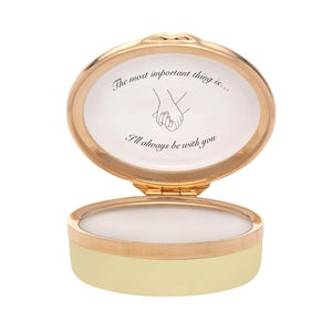 Halcyon Days The Most Important Thing Is' Enamel Box