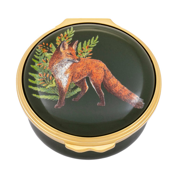 Load image into Gallery viewer, Halcyon Days &quot;Woodland Wildlife - Fox&quot; Enamel Box
