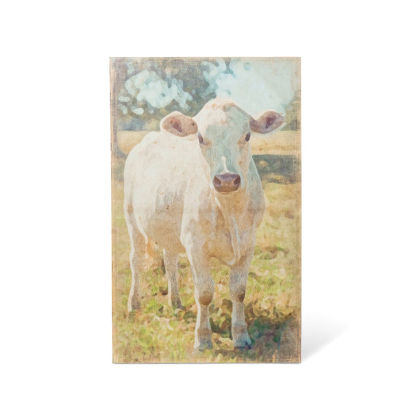 Load image into Gallery viewer, Park Hill Collection Charolais Cow Canvas Print
