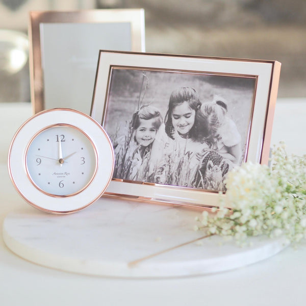 Load image into Gallery viewer, Addison Ross Rose Gold &amp; Pink Alarm Clock
