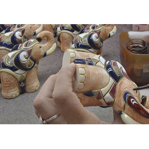 Load image into Gallery viewer, De Rosa Collections Baby White Elephant Figurine
