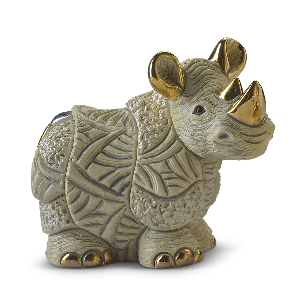 De Rosa Collections White Rhino Figurine
