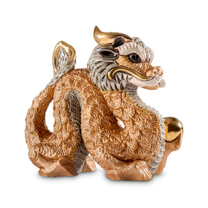 De Rosa Collections Copper Chinese Dragon Figurine