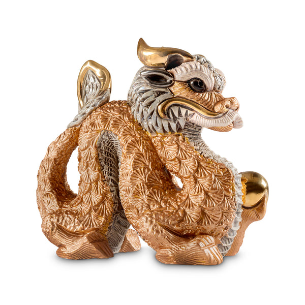 Load image into Gallery viewer, De Rosa Collections Copper Chinese Dragon Figurine
