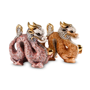 De Rosa Collections Copper Chinese Dragon Figurine