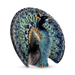 De Rosa Collections Blue Peacock Figurine