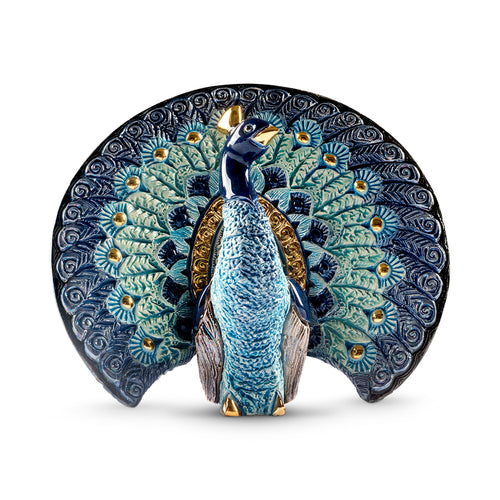 De Rosa Collections Blue Peacock Figurine