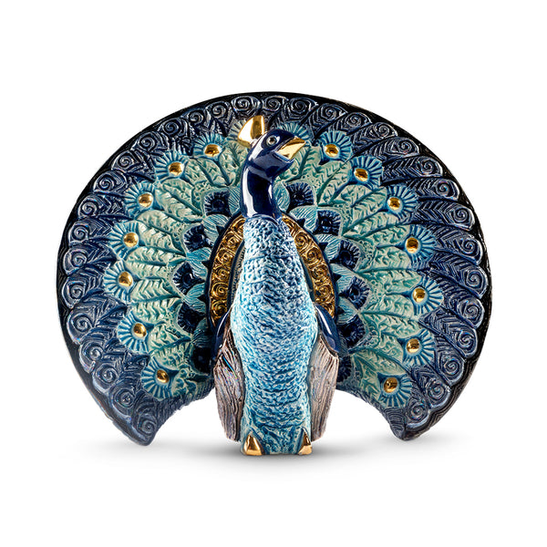 Load image into Gallery viewer, De Rosa Collections Blue Peacock Figurine
