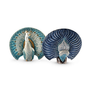 De Rosa Collections White Peacock Figurine
