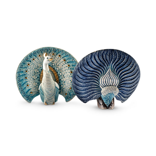 Load image into Gallery viewer, De Rosa Collections Blue Peacock Figurine
