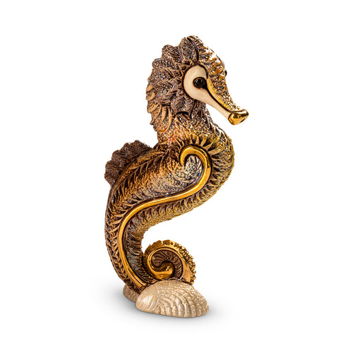 De Rosa Collections Brown Seahorse Figurine
