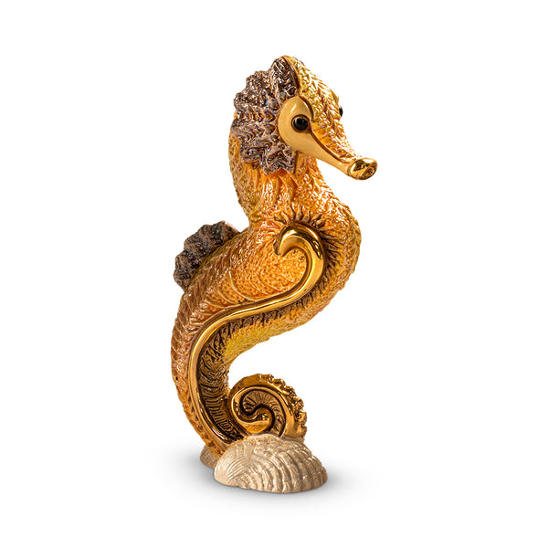 Load image into Gallery viewer, De Rosa Collections Orange Seahorse Figurine
