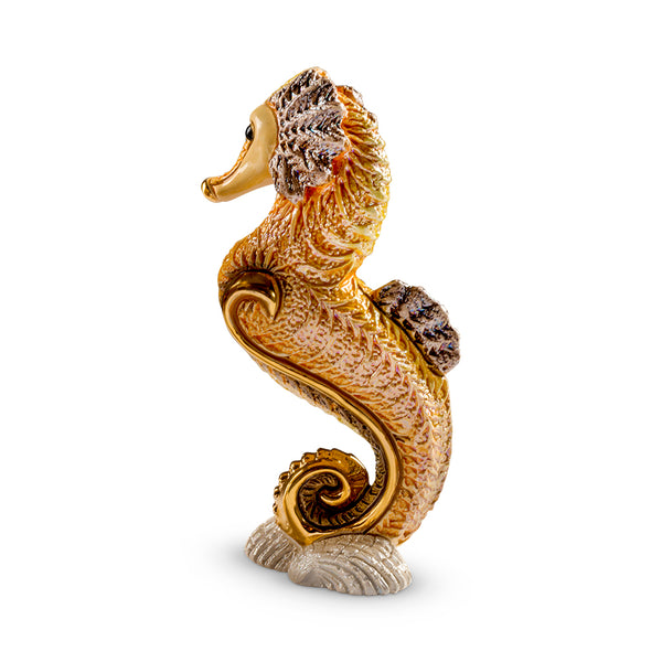 Load image into Gallery viewer, De Rosa Collections Orange Seahorse Figurine

