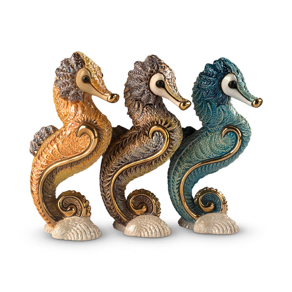 Load image into Gallery viewer, De Rosa Collections Orange Seahorse Figurine
