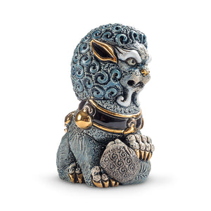 De Rosa Collections Blue Foo Lioness Figurine