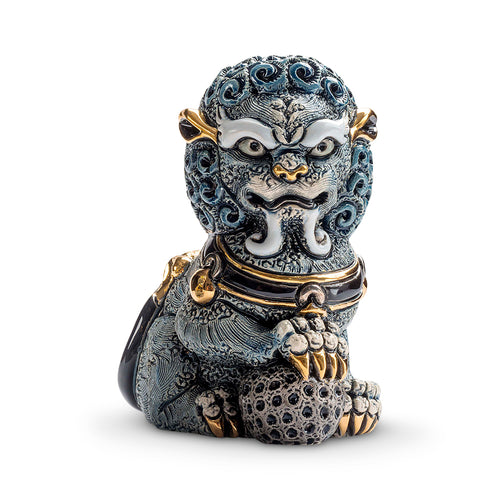 De Rosa Collections Blue Foo Lion Figurine