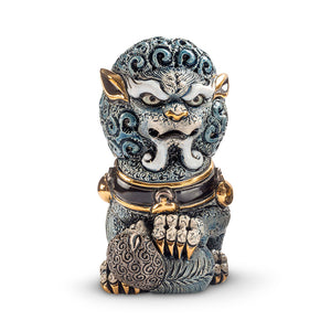 De Rosa Collections Blue Foo Lioness Figurine