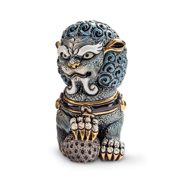 Load image into Gallery viewer, De Rosa Collections Blue Foo Lion Figurine
