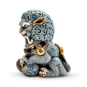De Rosa Collections Blue Foo Lioness Figurine