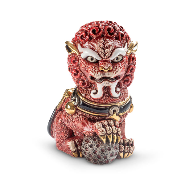 Load image into Gallery viewer, De Rosa Collections Red Foo Lion Figurine
