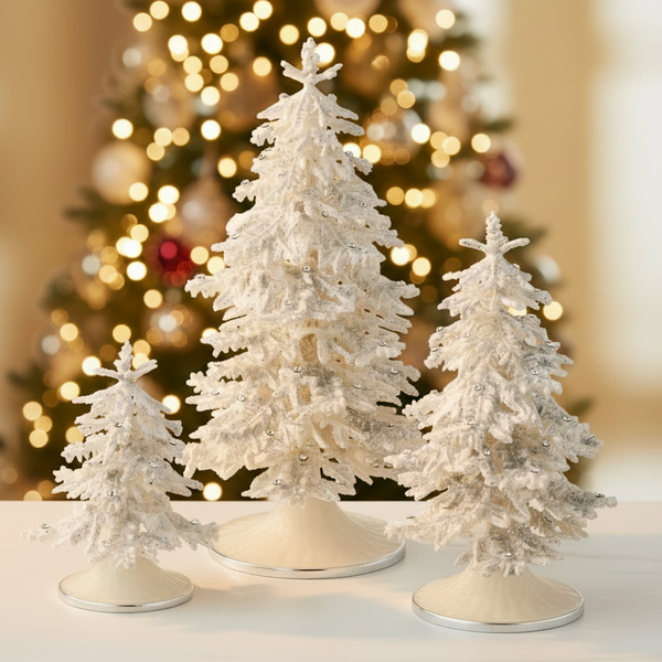 Load image into Gallery viewer, Olivia Riegel Flocked Enamel Tree - Small
