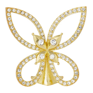 Olivia Riegel Gold Papillon Figurine with Crystals