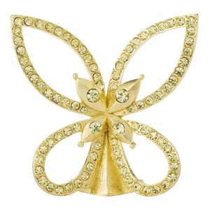 Olivia Riegel Gold Papillon Figurine with Jonquil Crystals