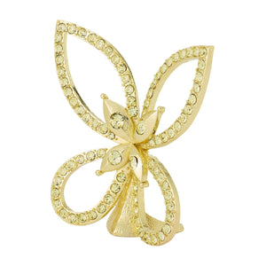 Olivia Riegel Gold Papillon Figurine with Jonquil Crystals