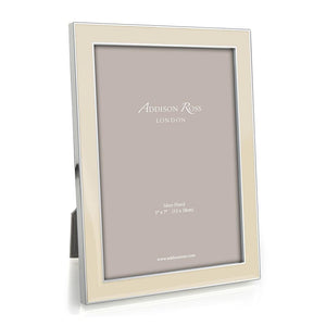 Addison Ross Vanilla Enamel & Silver Frame - 4 x 6 in