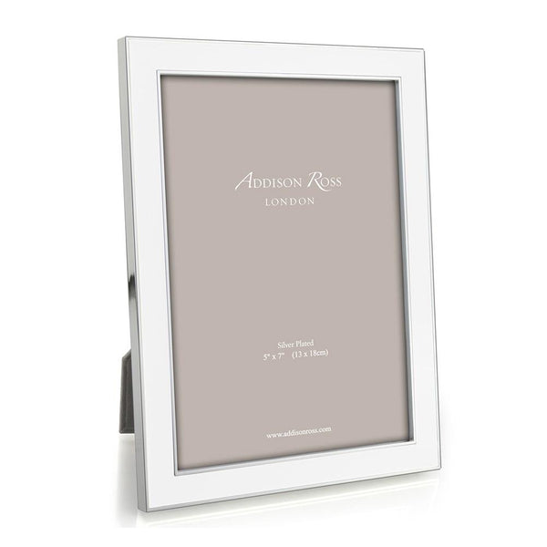 Load image into Gallery viewer, Addison Ross White Enamel &amp; Silver Frame - 4 x 6 in
