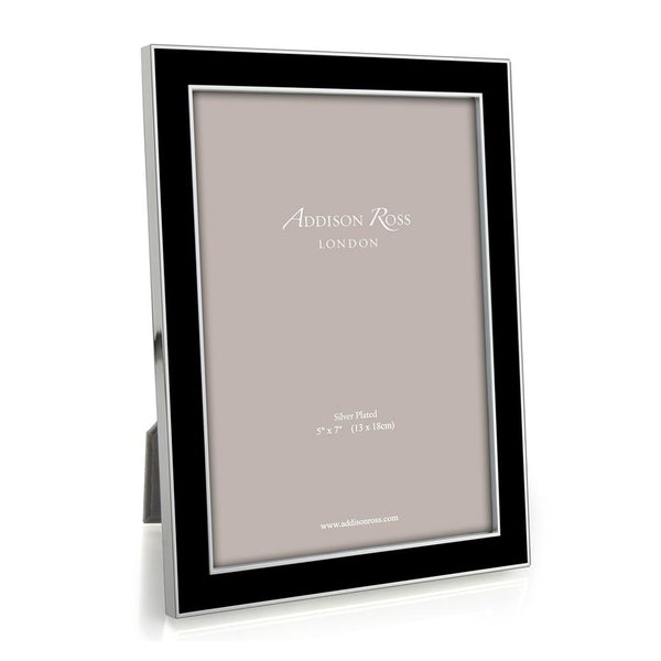 Load image into Gallery viewer, Addison Ross Black Enamel &amp; Silver Frame - 4 x 6 in
