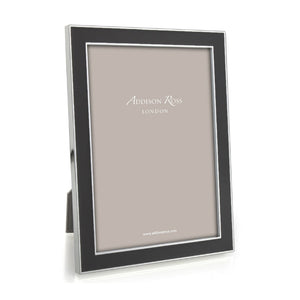 Addison Ross Taupe Enamel & Silver Frame - 5 x 7 in