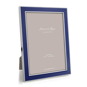 Addison Ross Royal Blue Enamel & Silver Frame - 5 x 7 in