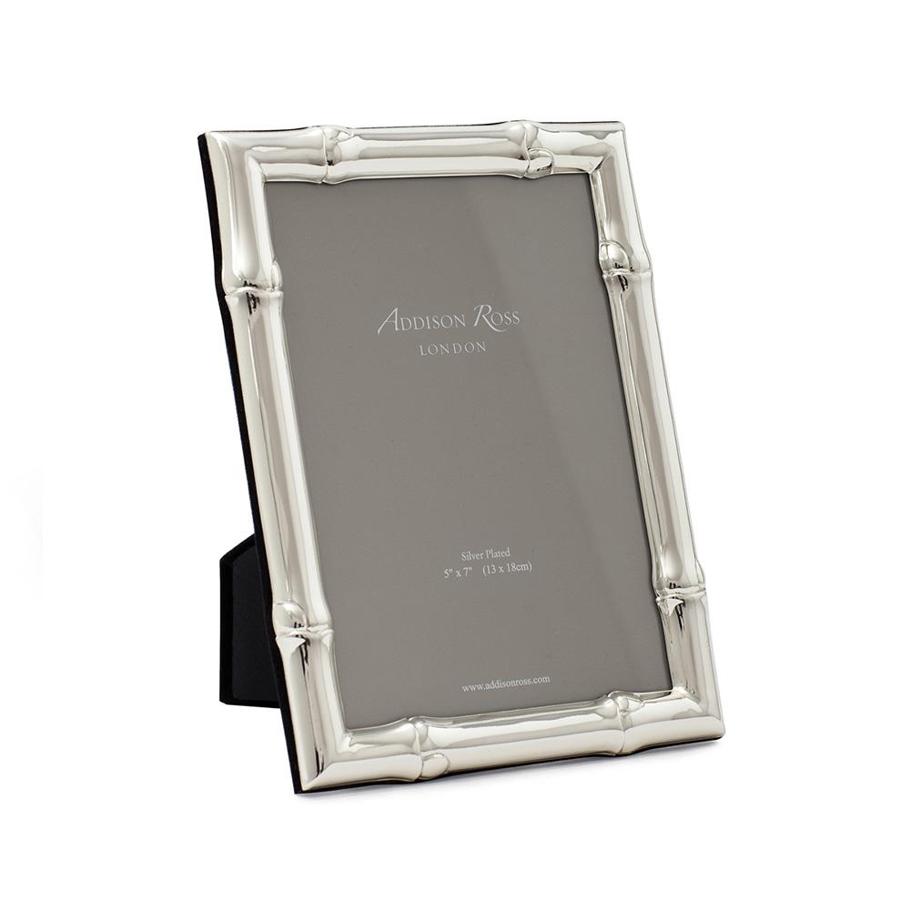 Addison Ross Wide Bamboo Silver Plated Photo Frame - 4 x 6 in